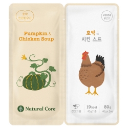 韓國Natural Core自然核心 營養湯雙袋南瓜&雞肉 40gx2入