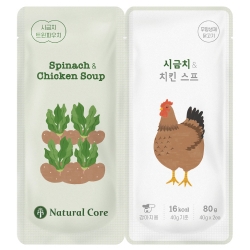 韓國Natural Core自然核心 營養湯雙袋菠菜&雞肉 40gx2入