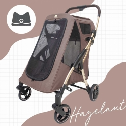 mellow寵物推車 Puff全方位寵物推車 | 榛果棕 Hazelnut