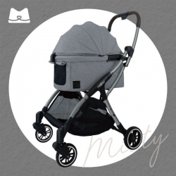 mellow寵物推車 Toffee輕便型寵物推車 | 迷霧灰 Misty