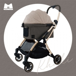 mellow寵物推車 Toffee輕便型寵物推車 | 卡其棕 Khaki